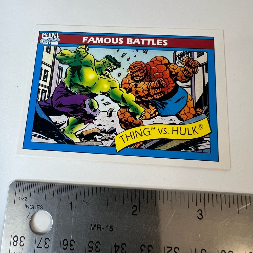 THE THING VS THE HULK #88 Marvel Universe Series 1 1990 Impel Trading Card